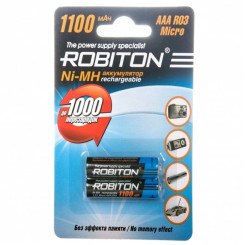 Батарейка аккумуляторная Robiton - ААА - 1,2 V - 1100 мАч - 1 шт