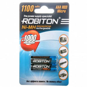 Батарейка аккумуляторная Robiton - ААА - 1,2 V - 1100 мАч - 1 шт