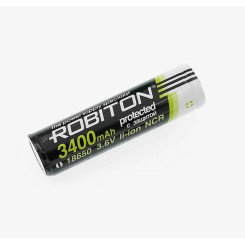 Батарейка аккумуляторная Robiton Li-Рol - AA - 3,7 V - 3400 мАч - 1 шт