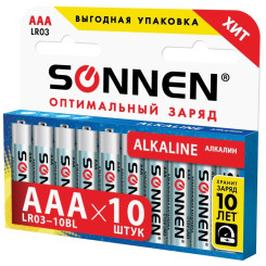 Батарейка алкалиновая Sonnen - ААА - 1,5 V - LR03 - 1 шт