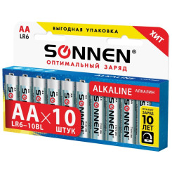 Батарейка алкалиновая Sonnen - АА - 1,5 V - LR6 - 1 шт