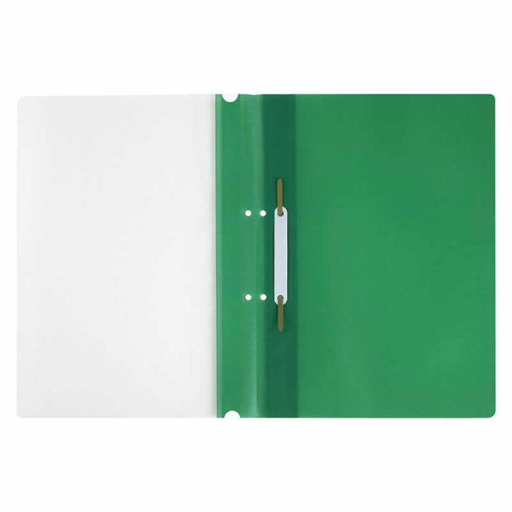 Скоросшиватель пластиковый Staff - А4 - 120 мкм - Зеленый Скоросшиватель пластиковый Staff - А4 - 120 мкм - Зеленый