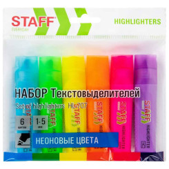 Набор текстовых маркеров Staff Everyday HL-707 - 1-5 мм - 6 цветов