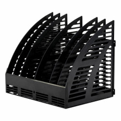 Лоток вертикальный Staff Basic - 6 отделений - Пластик - Чёрный