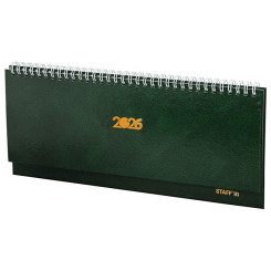 Планинг датированный Staff - 300*130 мм - На спирали - 64 листа - Зелёный Планинг датированный Staff - 300*130 мм - На спирали - 64 листа - Зелёный