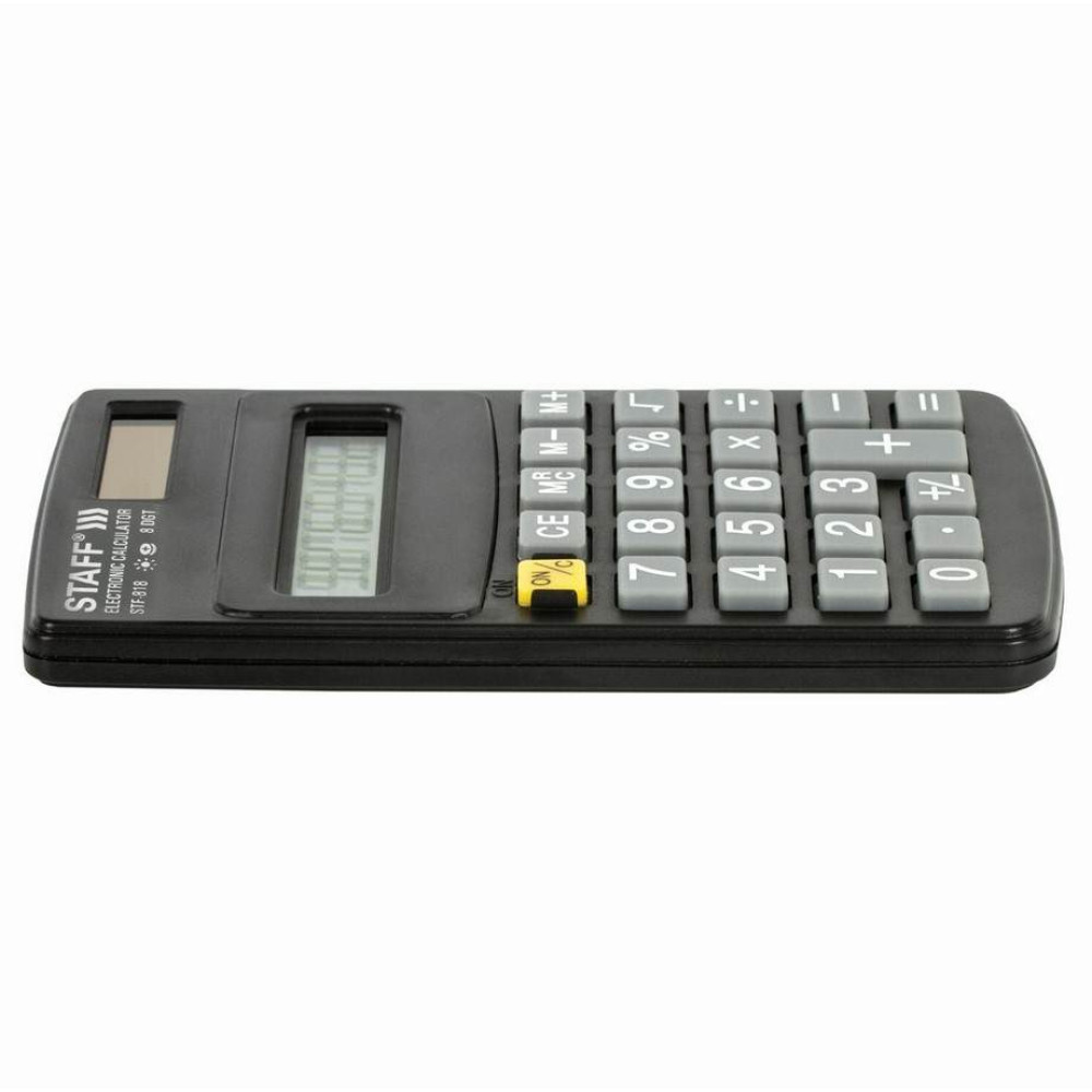 Калькулятор карманный Staff STF-818 - 8 разрядов - Чёрный Калькулятор карманный Staff STF-818 - 8 разрядов - Чёрный
