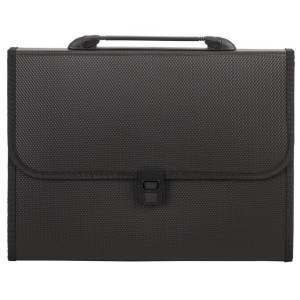 Папка-портфель Staff Standard - Пластик - 7 отделений - Чёрный