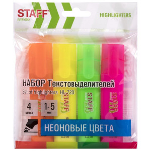 Маркер текстовый Staff Everyday HL-720 - 1-5 мм - 4 цвета