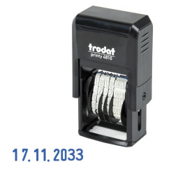 Мини-датер Trodat 4810 Bank - 3,8 мм - Месяц цифрами