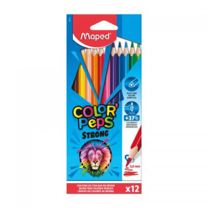 Набор цветных карандашей Maped Color'Peps Strong - 12 цветов