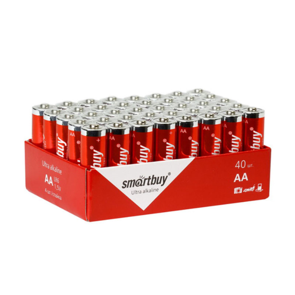 Батарейка алкалиновая SmartBuy LR06 - АА - 1,5 В - 1 штука Батарейка алкалиновая SmartBuy LR06 - АА - 1,5 В - 1 штука