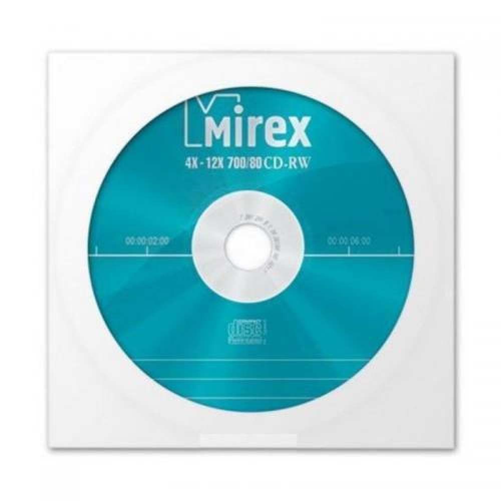 Диск CD-RW Mirex - 700 мб - 4-12х - 1 шт Диск CD-RW Mirex - 700 мб - 4-12х - 1 шт