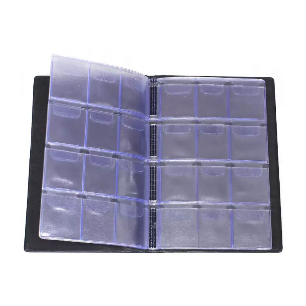 Альбом для монет - 96 ячеек - 8 листов - ПВХ Альбом для монет - 96 ячеек - 8 листов - ПВХ