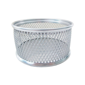 Подставка канцелярская Gross - Металлическая - Круглая - Серебро