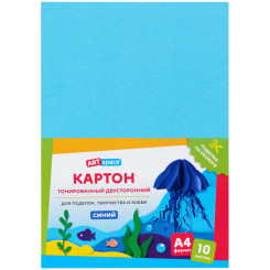 Цветной картон ArtSpace - А4 - 10 листов - Синий