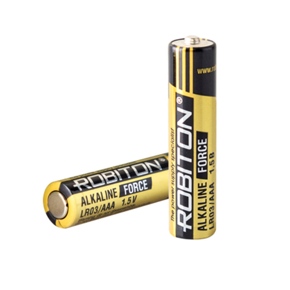 Батарейка алкалиновая Robiton LR03 - ААА - 1,5 V - 2 штуки Батарейка алкалиновая Robiton LR03 - ААА - 1,5 V - 2 штуки