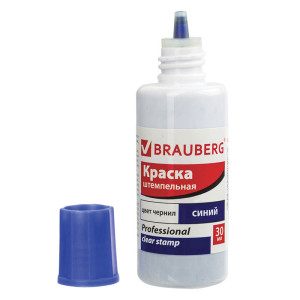 Краска штемпельная Brauberg Professional - 30 мл - Синяя