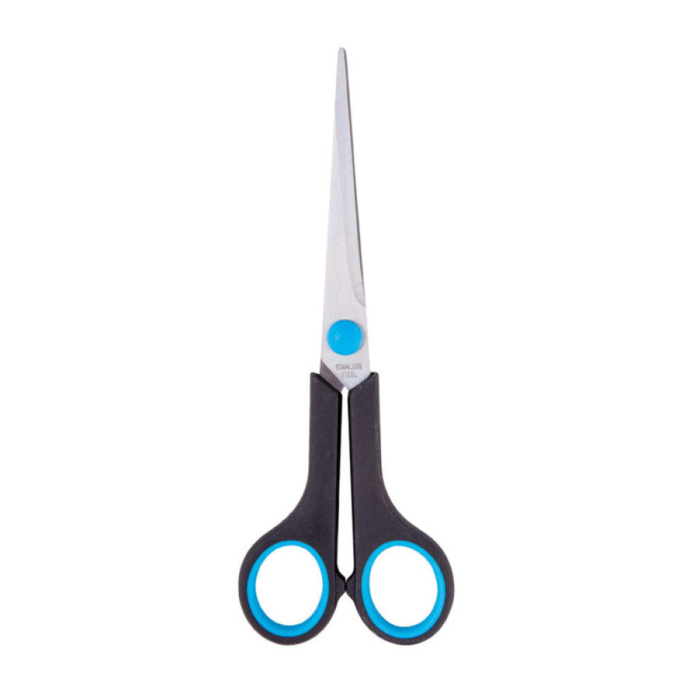 Ножницы OfficeSpace - 17,1 см - Европодвес - ПВХ чехол Ножницы OfficeSpace - 17,1 см - Европодвес - ПВХ чехол