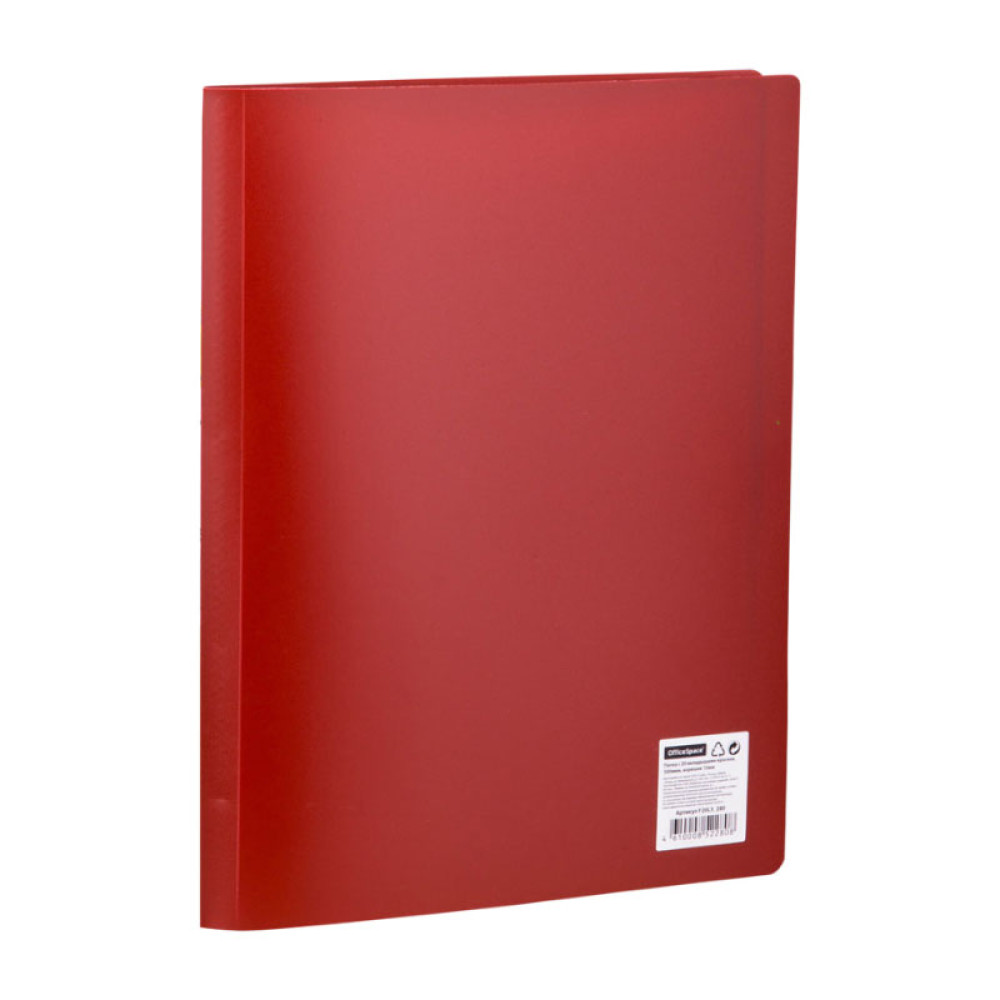 Папка OfficeSpace - 20 файлов - 17 мм - 400 мкм - Красная Папка OfficeSpace - 20 файлов - 17 мм - 400 мкм - Красная