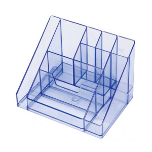 Подставка канцелярская Стамм Каскад - Пластиковая - Голубая