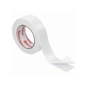 Скотч двусторонний Brauberg - 19 мм*1,5 м - Белый