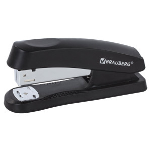 Степлер пластиковый Brauberg Standard №24/6 - 30 листов - Черный