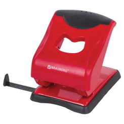 Дырокол Brauberg Jet Pro - 40 листов - Красно-черный Дырокол Brauberg Jet Pro - 40 листов - Красно-черный