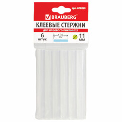 Клеевой стержень Brauberg - 11 мм - 100 мм - 1 шт