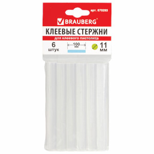 Клеевой стержень Brauberg - 11 мм - 100 мм - 1 шт