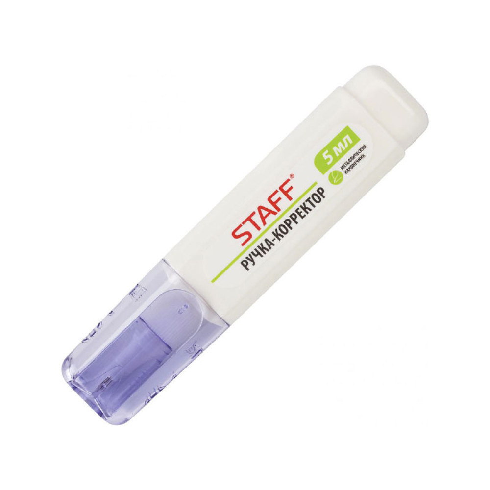 Корректор-ручка Staff - 5 мл - Металлический наконечник Корректор-ручка Staff - 5 мл - Металлический наконечник