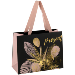 Пакет подарочный Meshu Golden leaves - 23*18*10 см