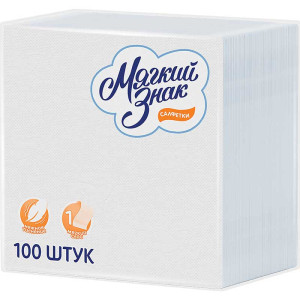 Салфетки бумажные - 100 шт - Белые