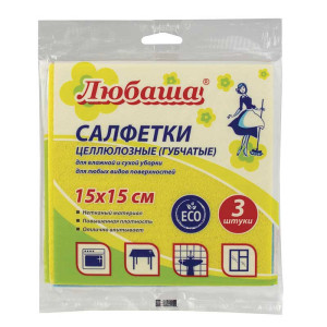 Салфетка протирочная влаговпитывающая Любаша - 3 шт