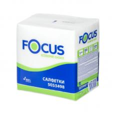 Салфетки бумажные Focus - 24*24 см - Белые - 100 шт
