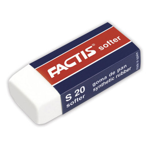 Ластик Factis Softer S 20- 56*24*14 мм - Белый