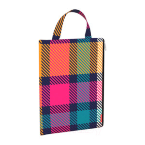 Папка текстильная Erich Krause Tartan - А4 - На молнии
