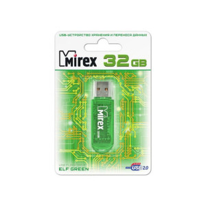 USB-флеш-накопитель Mirex Green Elf - 32 ГБ - Зеленый