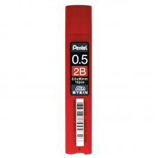 Грифель Pentel - 0,5 мм - 2В - 12 штук