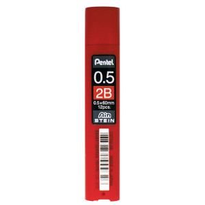 Грифель Pentel - 0,5 мм - 2В - 12 штук