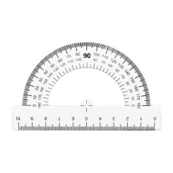 Транспортир пластиковый ArtSpace - 10 см - Прозрачный Транспортир пластиковый ArtSpace - 10 см - Прозрачный