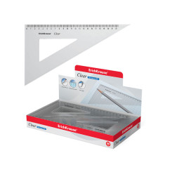 Угольник прозрачный Erich Krause - 16 см - Пластиковый Угольник прозрачный Erich Krause - 16 см - Пластиковый