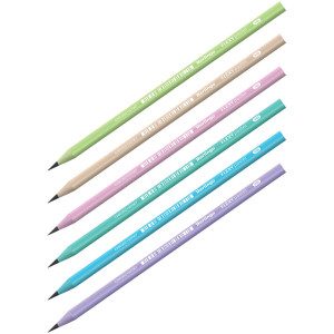 Карандаш чернографитный Berlingo Flexy Pastel - НB - Пластиковый - Без ластика