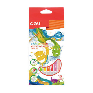 Карандаши акварельные Deli Color Emotion - 12 цветов