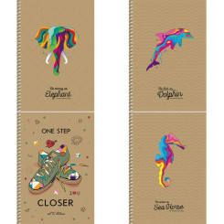 Тетрадь Школярик - А5 - Лазерная высечка - Без линовки - 96 листов Тетрадь Школярик - А5 - Лазерная высечка - Без линовки - 96 листов