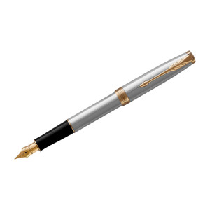 Ручка перьевая Parker Sonnet Stainless Steel GT - 0,8 мм