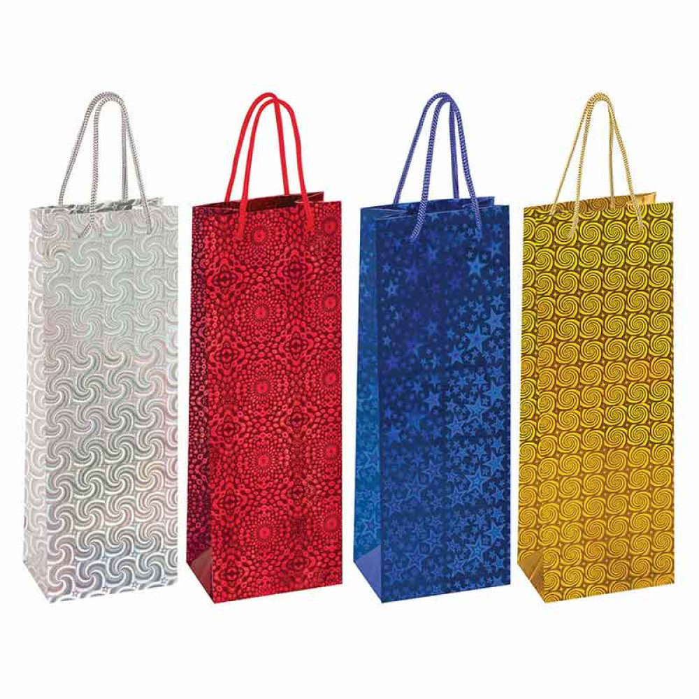 Пакет подарочный Золотая сказка под бутылку - 13*8,5*36 см Пакет подарочный Золотая сказка под бутылку - 13*8,5*36 см