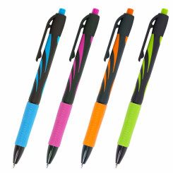 Авторучка шариковая Brauberg Ultra-Rt Neon - 0,7 мм - Синяя