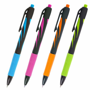 Авторучка шариковая Brauberg Ultra-Rt Neon - 0,7 мм - Синяя