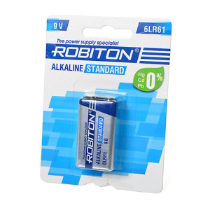 Батарейка Robiton - Крона - 6LR61 - 9V - 1 штука