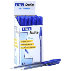 Ручка шариковая Linc StarLine - Тонированный корпус - Синяя
